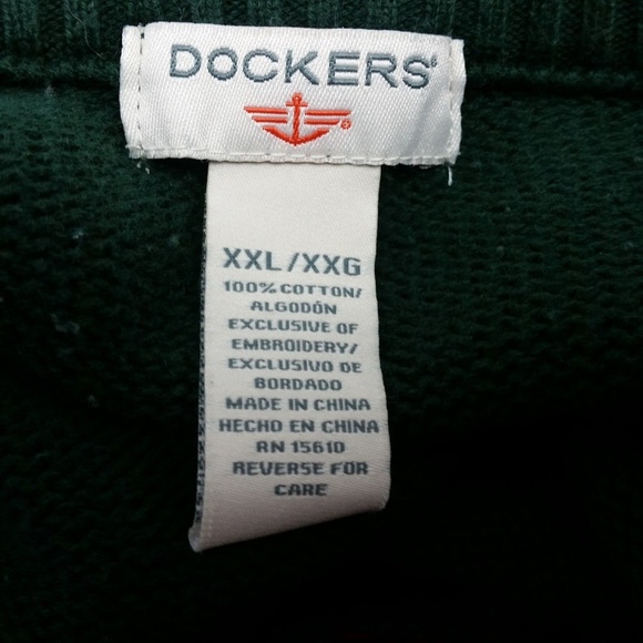 Levis Dockers Sweater Retro Crew Moose Elk 90s - Picture 4 of 4